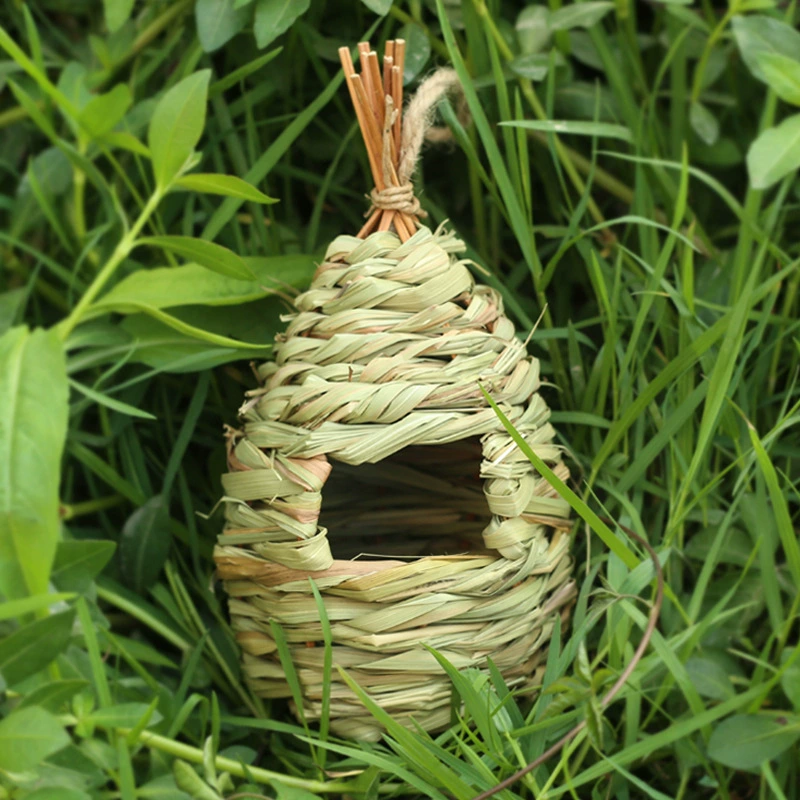 TEMU Douyin Cao Bird Nest креативная ручная птица клетка сад декоративный домик для птиц экологический птице гнездо обогревательные принадлежности