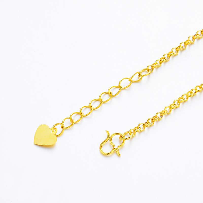 Estilo de explosión Vietnam arena oro tobillera más melocotón corazón oro plateado tobillera simulación oro Goldfish tobillera joyería de latón