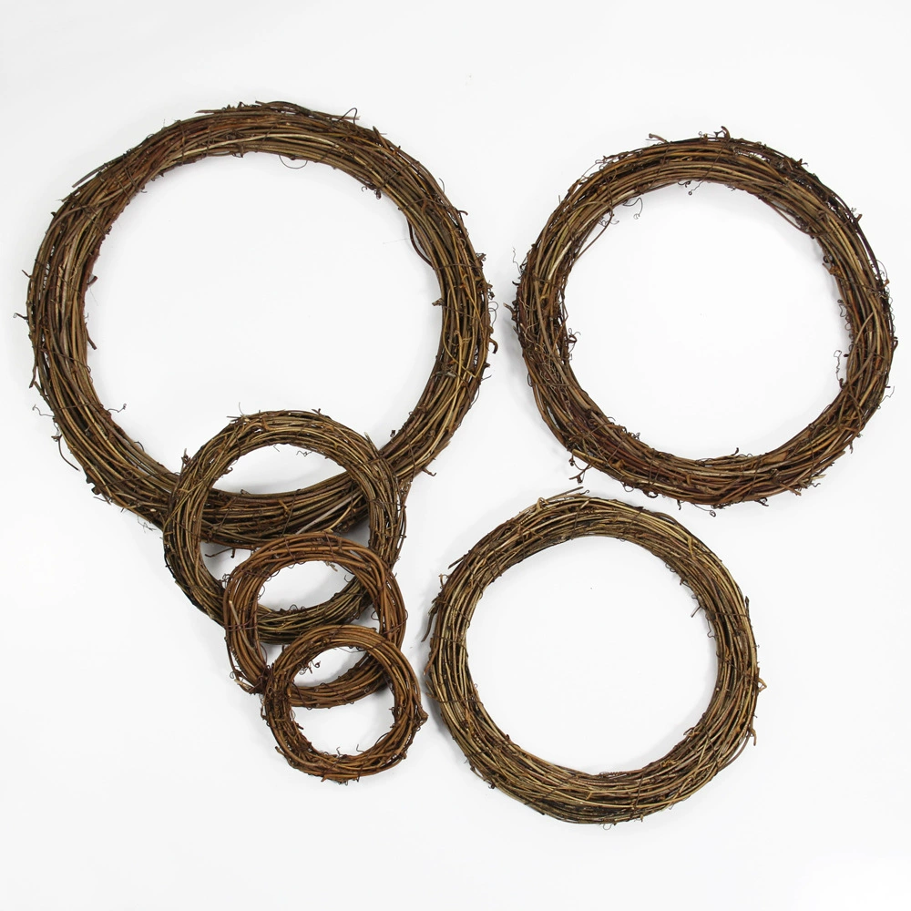Tufu Виноградная лоза венок Ротанг Кольцо кольцо из ротанга Рождество DIY аксессуары для флористов изделия из ротанга дверное кольцо