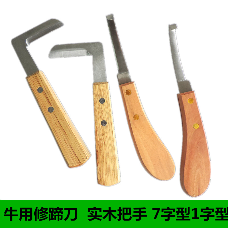 马牛用修蹄刀左右手修蹄直刀修蹄弯刀牛蹄工具套装修蹄勾马术用品
