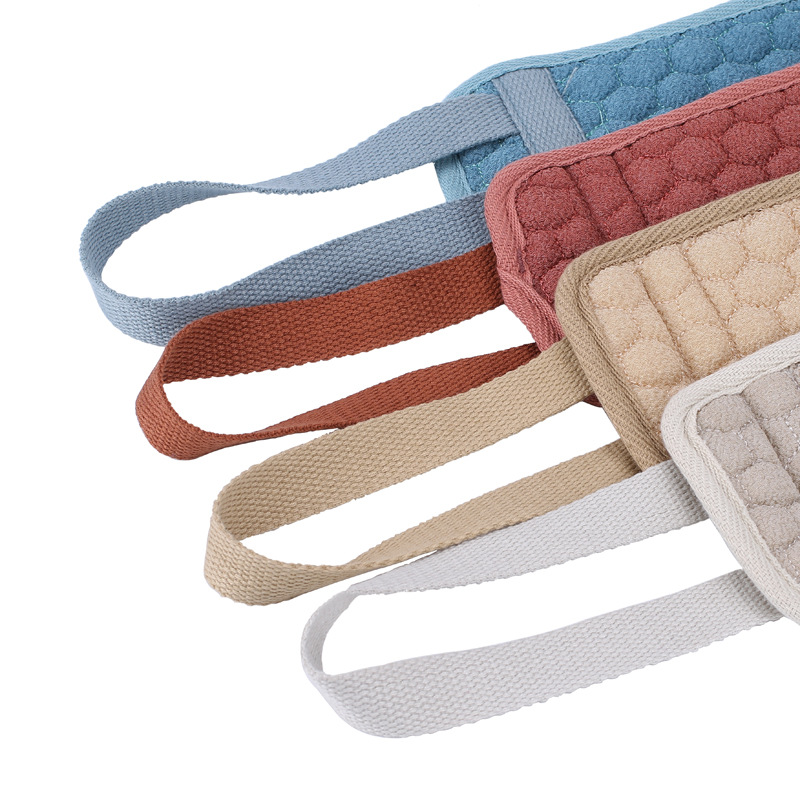 Tira de frotamiento de espalda larga alargada Toalla de baño de vuelta Toalla de baño de doble cara larga engrosada cepillo de baño de descontaminación fuerte y duradero