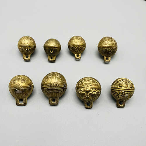 Manufacturer wholesale pet bells, dog bells, copper tiger head bells, copper bells, retro copper bells