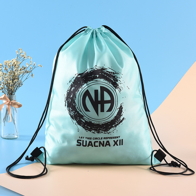 涤纶布束口袋定 做 生活运动双肩背包袋 户外运动山地骑行抽绳袋