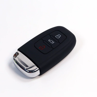 For Audi A6L RS6 RS7 silicone key case R8 S8 key case RS5S4 remote control case Silica ge (Static Rod/Key Bag) - black