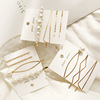 Metal hair accessory from pearl, hairgrip, set, Korean style, simple and elegant design, wholesale
