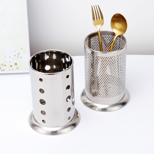 Manufacturer wholesale non-magnetic stainless steel chopstick barrel chopstick storage bucket drain chopstick cage kitchen chopstick holder chopstick cage
