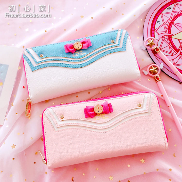 Cartera Nueva 2025, Bolso de Mano para Mujer, Estilo Sailor Moon, Versión Coreana, Gran Capacidad, Estilo Largo, Modelo Moderno