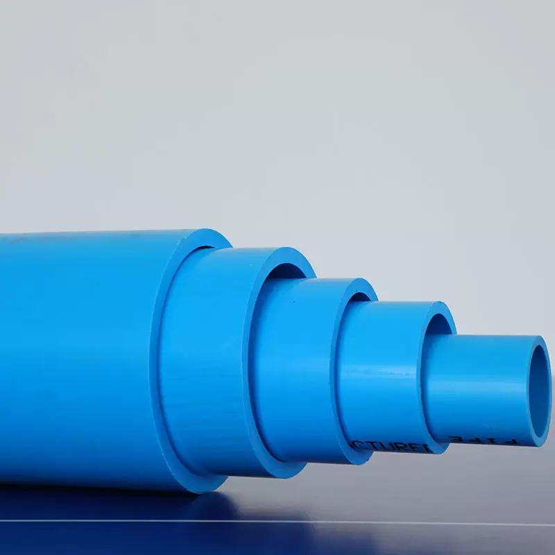 pvc给水管pvc-h给水管实壁管厂家 蓝色给水管灌溉  pvc-u给水管