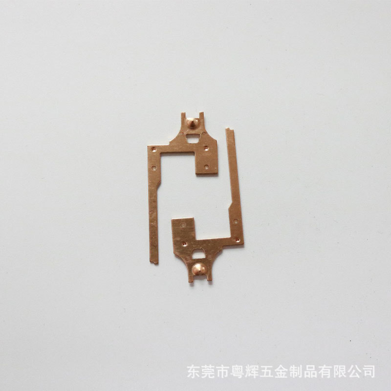 五金电子冲压厂 生产 黄铜 磷铜 电池弹片 插片 接触片 连接片