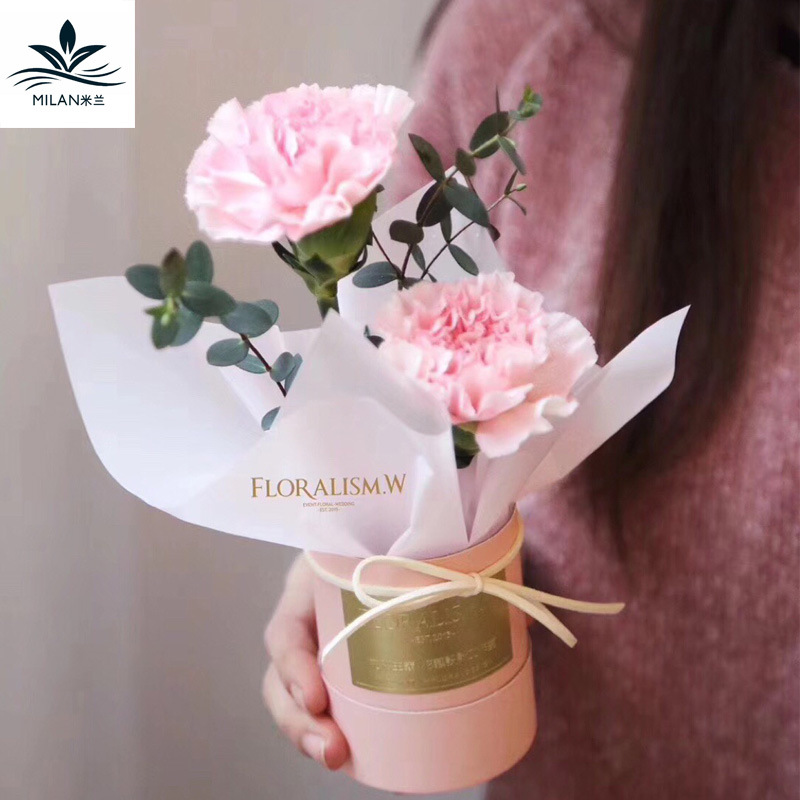 Día del maestro Mini Cubo de flores pequeño caja de flores única caja de flores de retención redonda caja de flores caja de regalo de cubo de retención redonda