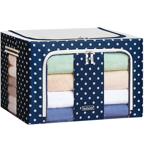 Youfen household Oxford cloth storage box thickened transparent fabric folding storage box toy clothes hundred box