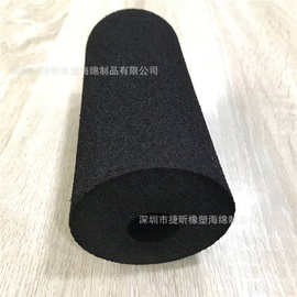 实力厂家供应美腰机护套橡塑海绵套磨面倒角大泡棉把套