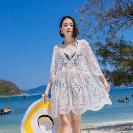 沙滩防晒服;蕾丝衫雪纺衫;女式针织衫