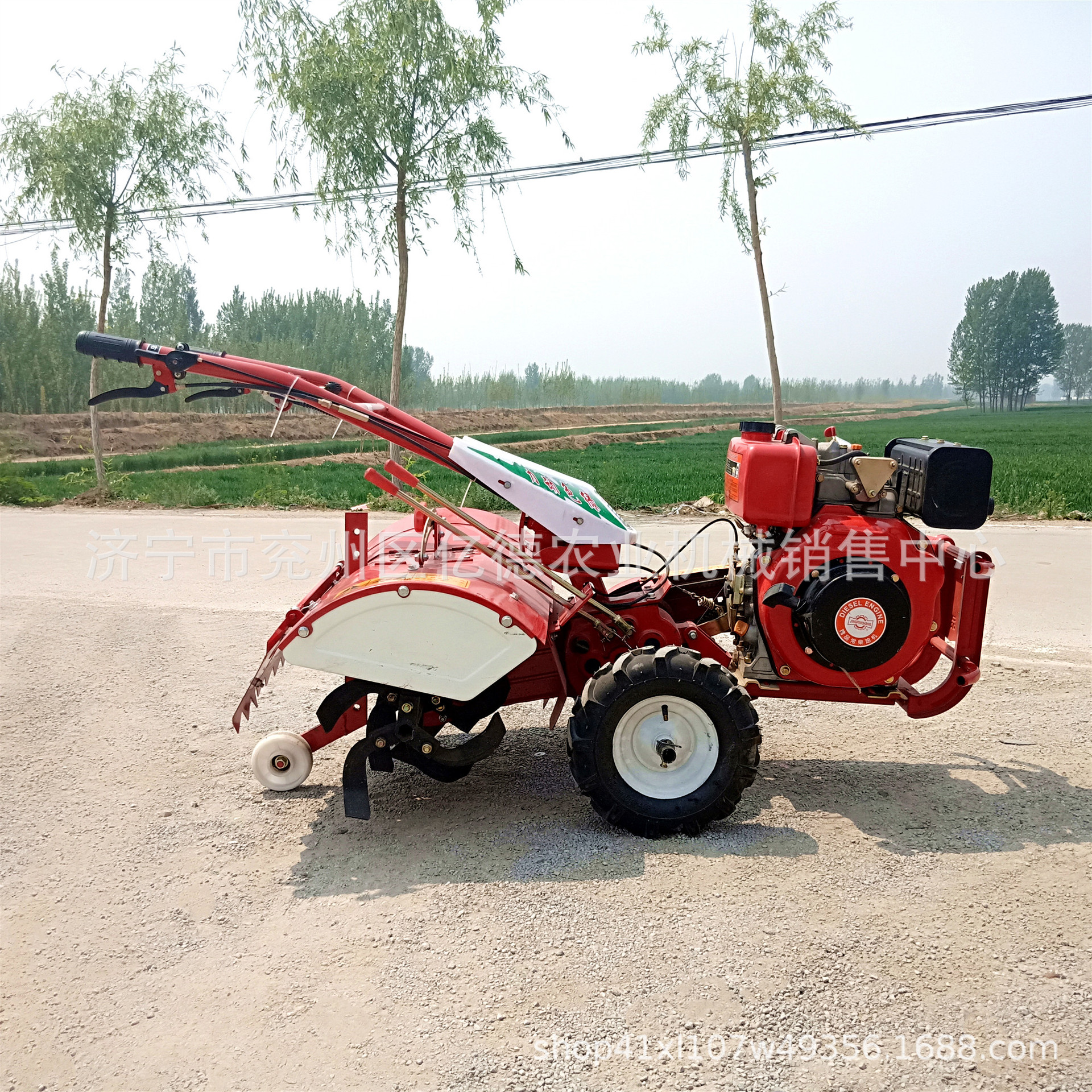 9马力柴油微耕机多功能农用四驱起垄耕田耕地开沟旋耕机家用
