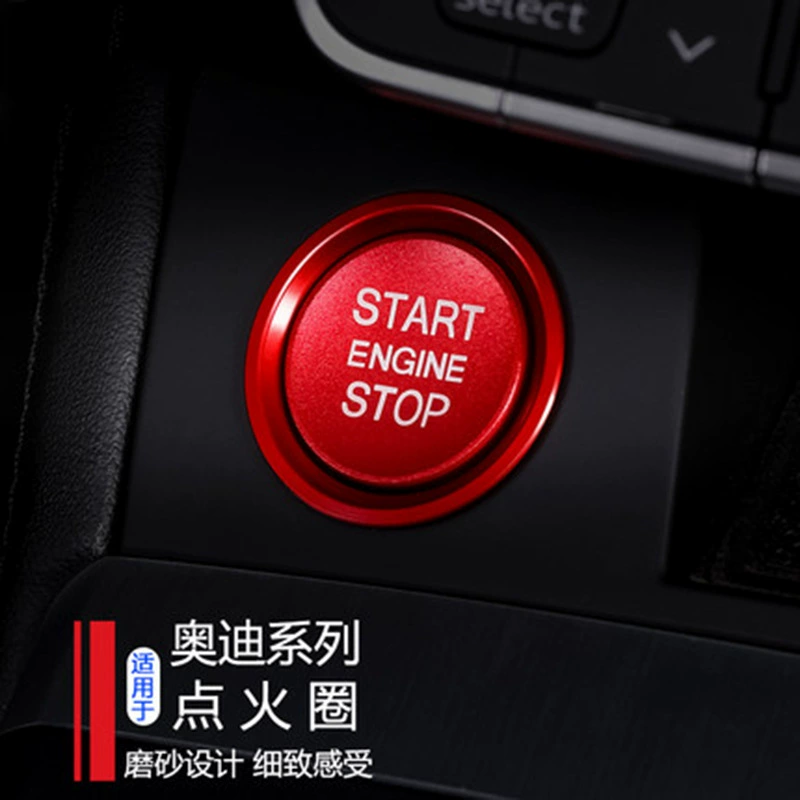 Подходит для Audi однокнопочная наклейка запуска Q5/Q7/A8L/A5/A6L/A4L Модифицированная кнопка Зажигания декоративное кольцо