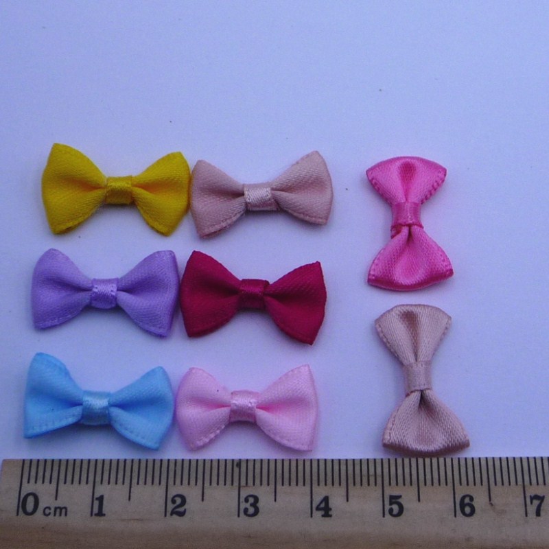 Bow manufacturers wholesale DIY handmade accessories for decoration children's toys small bow tie satin ribbon handmade small bow tie