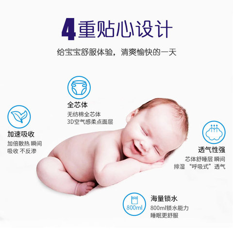 Beermiyu LMXL Ultra-thin Breathable Dry and Comfortable Baby Pull-on Diaper xxxl Wet Diaper