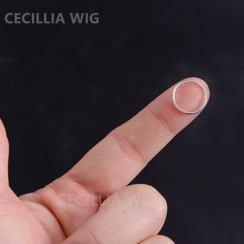 Peluca negra joyería anillo Africano Twist trenza de primavera trenza de tres hilos trenza hueca anillo de extensión de cabello trenza sucia anillo decorativo