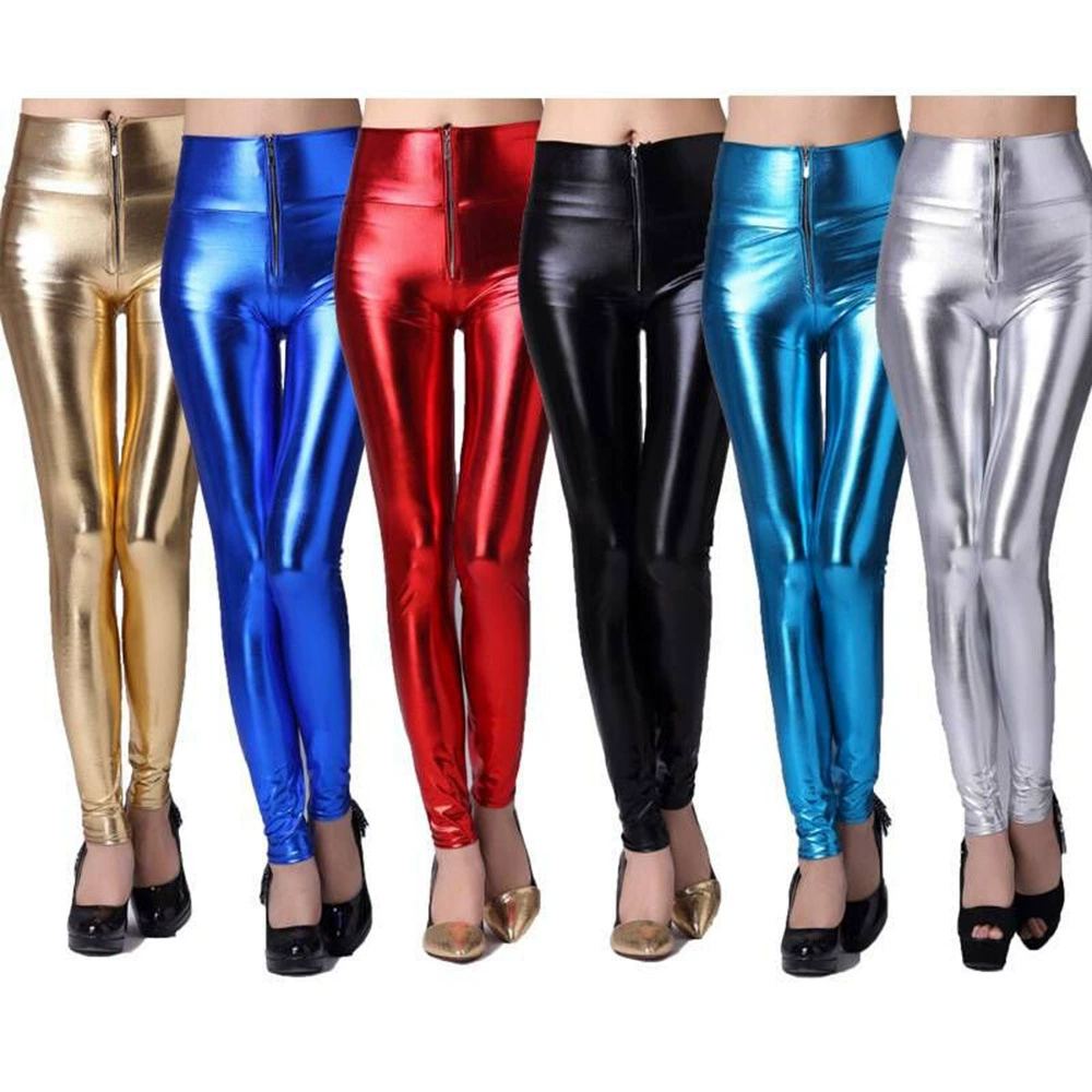Autumn leggings with zipper, trousers, high waist, Korean style