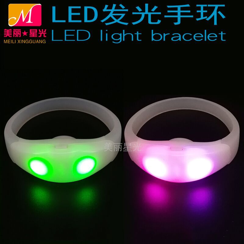Pulsera luminosa led activada por voz al por mayor pulsera luminosa que cambia de color celebración empresarial fabricante de pulsera luminosa