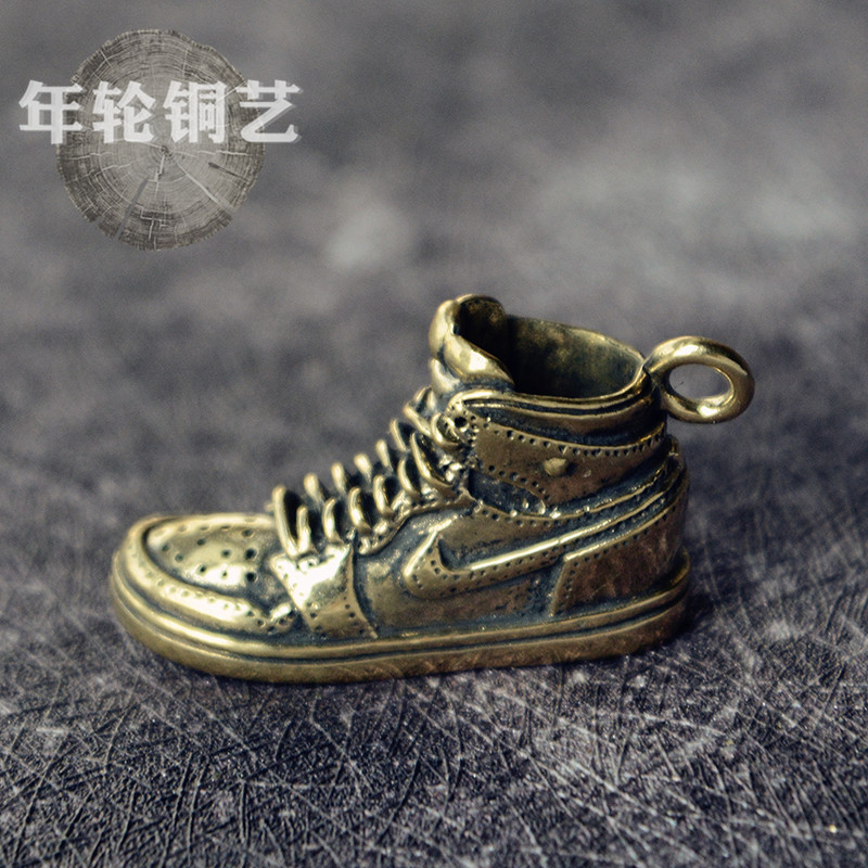 Brass Air Force No. 1 AF1 sneakers sneaker keychain pendant pendant hand piece gift