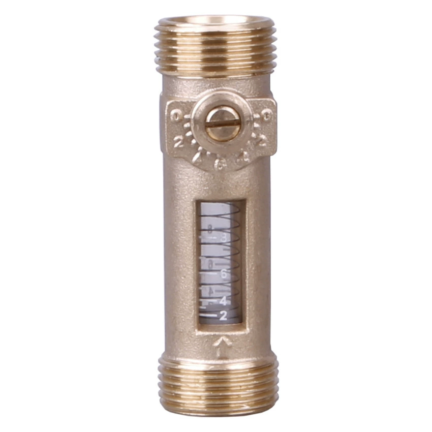 Балансировочный клапан управления потоком HVAC Шаровой клапан визуальной регулировки потока 2-30L/min Поток можно настроить