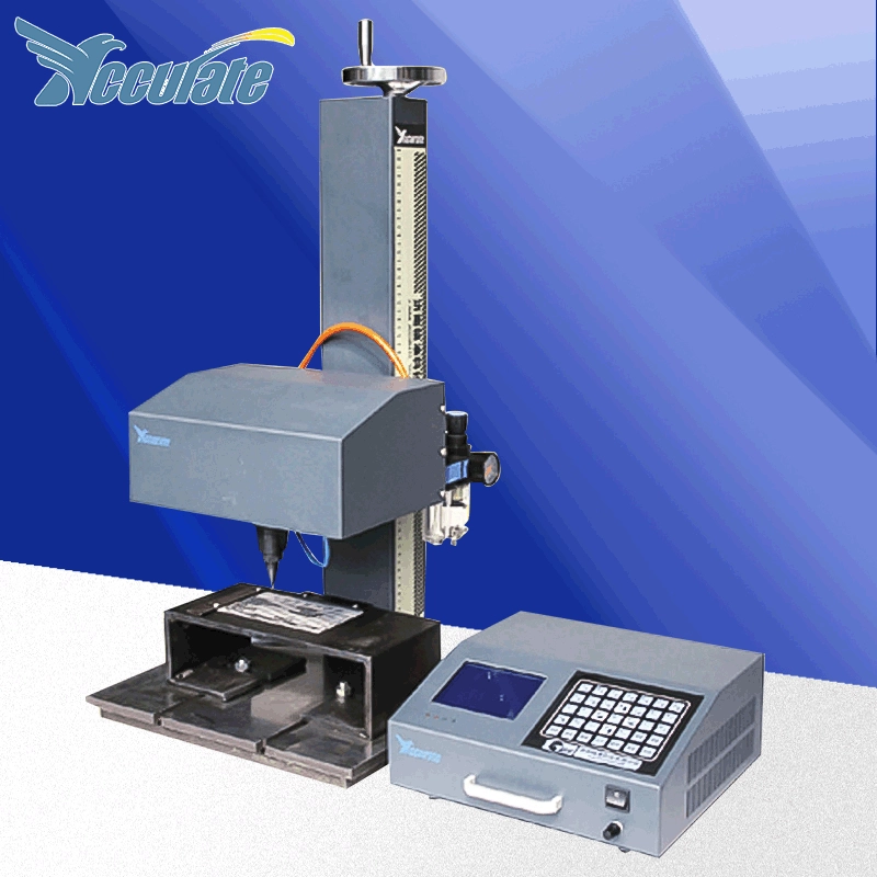 Настольная машина маркировки кодирования серийного номера поверхности заготовки Машины Маркировки Металла паспортной таблички пневматическая