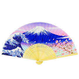 工厂制作印刷日式和风折扇纸扇布扇 折叠竹扇批发