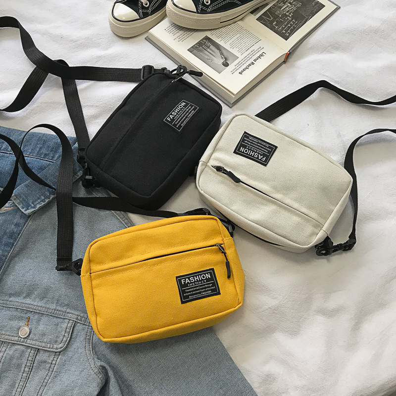 Canvas Small Bag for Women 2019 New Style Small Fresh Forest Style Student Cloth Bag Korean Style Fashion Wide Shoulder Crossbody Bag Canvas Small Bag for Women 2019 New Style Small Fresh Forest Style Student Cloth Bag Korean Style Fashion Wide Shoulder Crossbody Bag