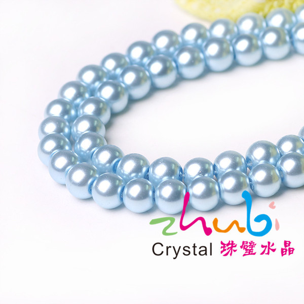 glass hairgrip pearl