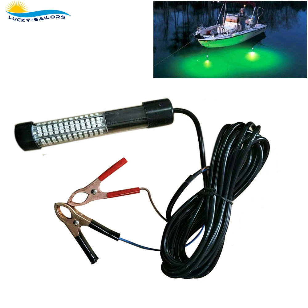 12V ловить рыбу лампа светодиодная ловушка для ловли рыбы лампа рыболовный плот рыбалка водная лампа лодка рыбалка 180 бусин высокой яркости завод оптом