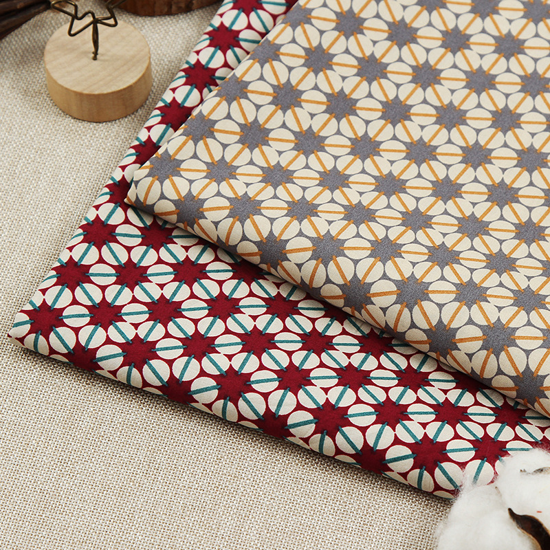 新品 梭织全棉布料 花朵图案印花女装面料 连衣裙休闲时装面料