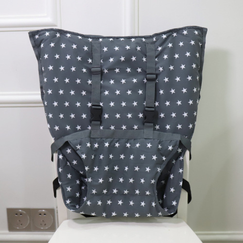 2024 maternal and child products portable baby dining chair bag baby safety seat with strap colorful baby dining chair bag