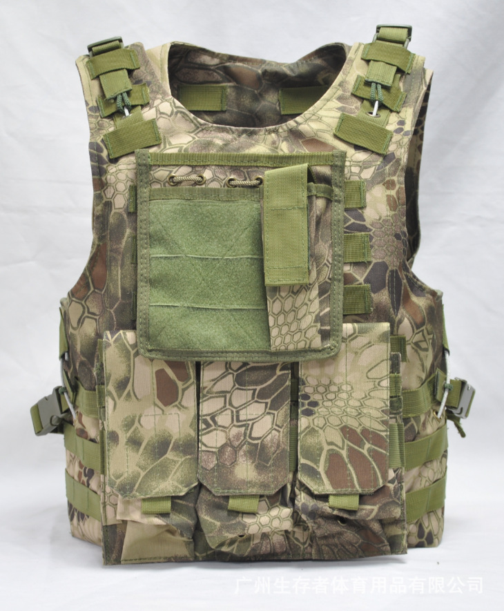 Fabrica directa chaleco anfibio al aire libre equipo táctico chaleco de combate CS fantasma camuflaje chaleco táctico anfibio