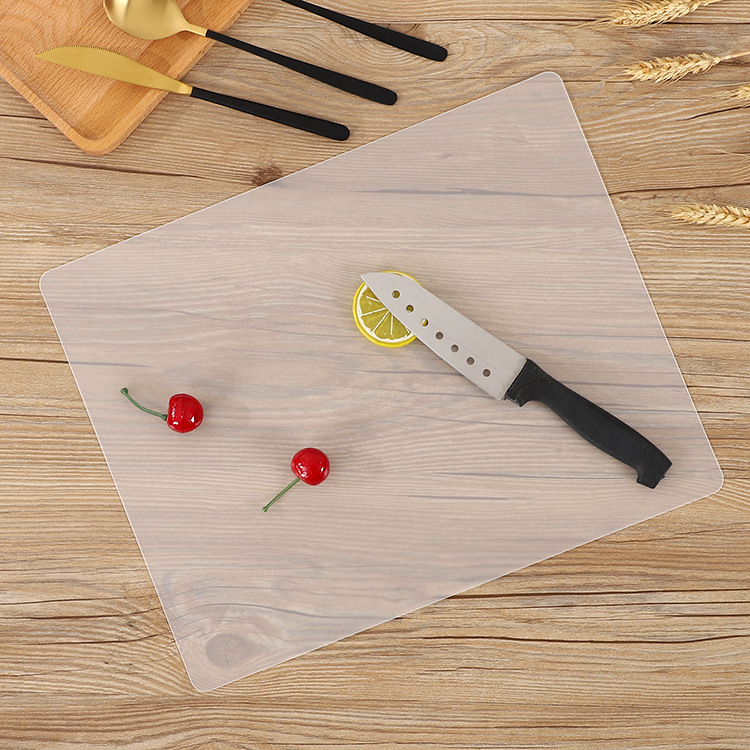 厂家定透明做时尚餐垫 时尚塑料PP餐垫桌垫杯垫 创意印花桌垫