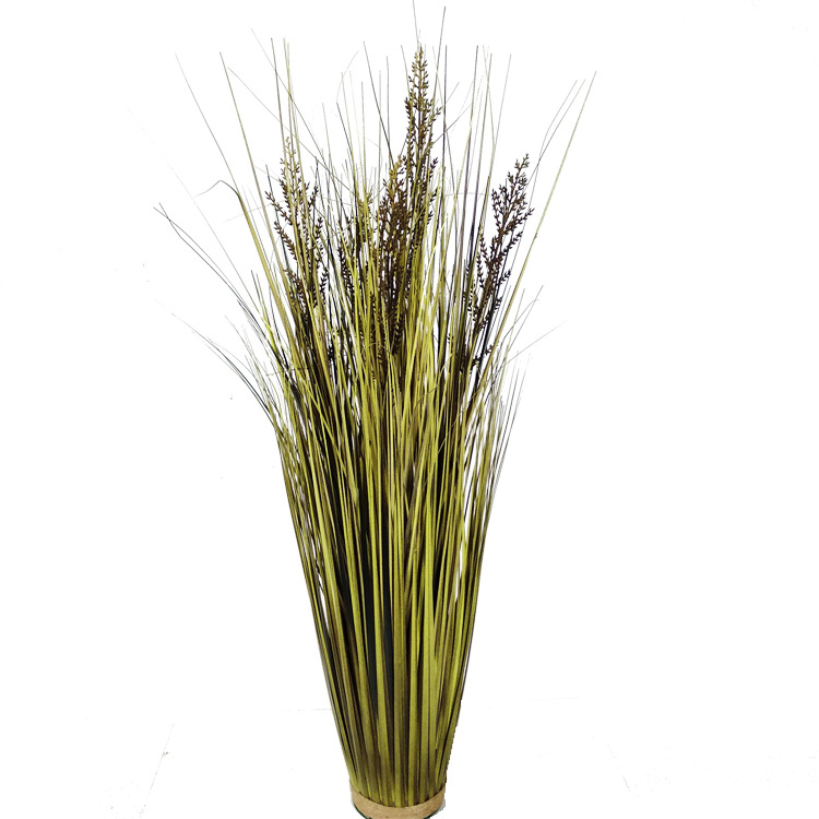 En stock Reed al por mayor simulación dogtail en maceta grande flor seca cattail hierba piso Decoración