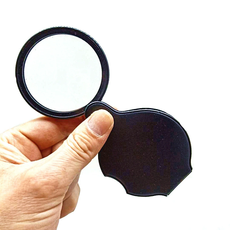Утолщенный кожаный чехол с линзами Подарочное увеличительное стекло для чтения высокой мощности HD портативное ювелирное зеркало 70 кожаный чехол