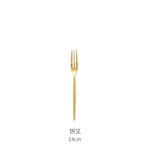 A7 솔질된 골드 케이크 포크 (304 재질)