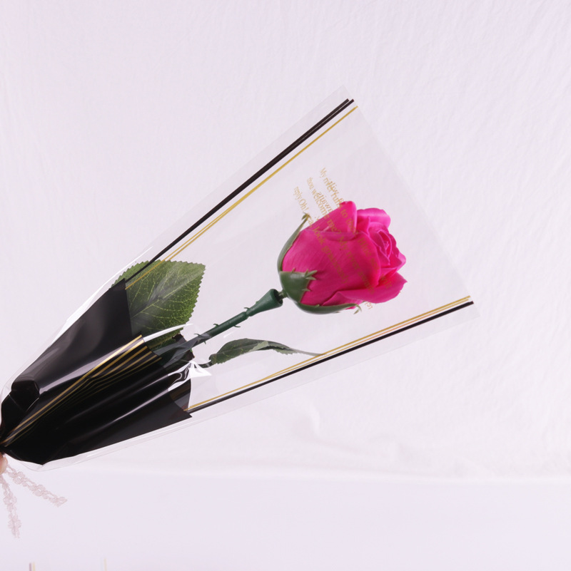 Diosa Festival bolsa individual Sansheng Rosa flor bolsa de embalaje ramo floral bolsa de regalo ramo material de embalaje