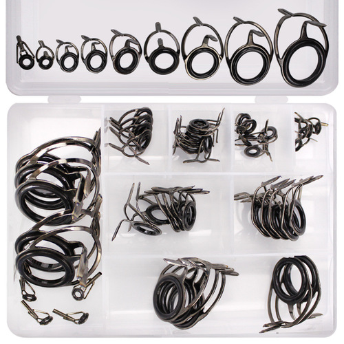 Weihe 45PCS/boxed guide eye set, wire loop, wire loop, fishing rod and sea rod accessories cross-border e-commerce