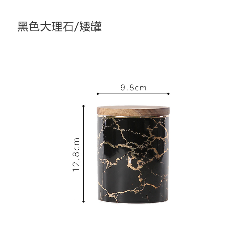 Cocina nórdica de almacenamiento de alimentos jarra sellada granos JAR granos caja de almacenamiento de cerámica tarro de almacenamiento