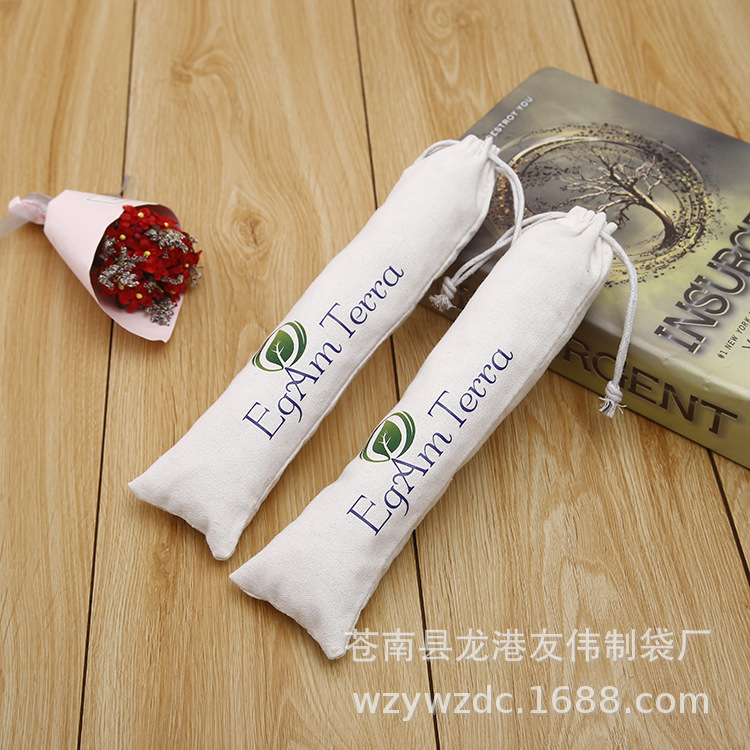 厂家全棉布口琴收纳袋抽拉绳帆布袋来图定热转印柔软涤棉布袋子