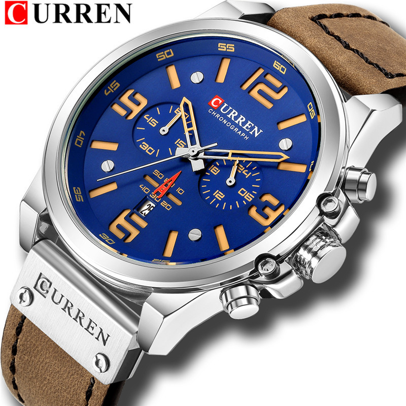 CURREN Carian 8314 reloj de cuarzo de correa multifuncional para hombres reloj deportivo de moda casual para hombres reloj para hombres