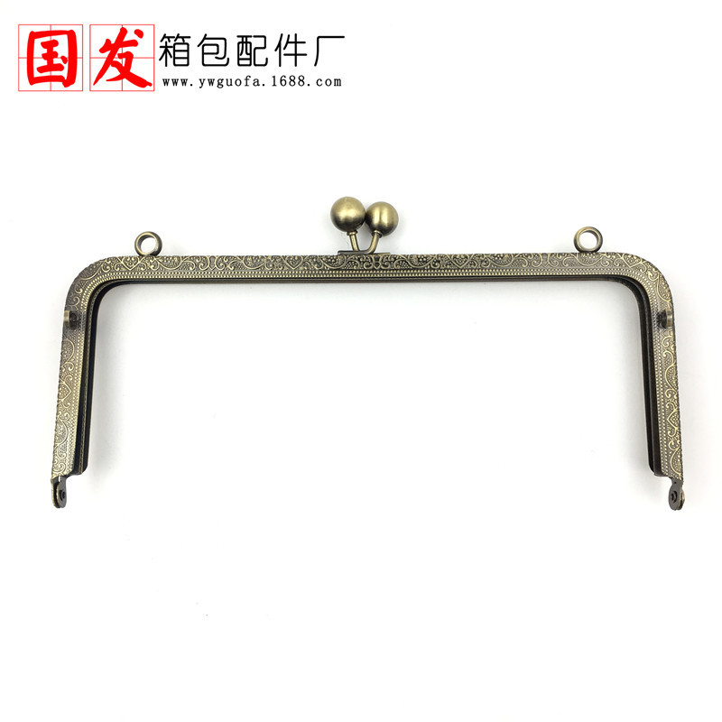 20% de descuento: 20cm cuadrado relieve inverso cabeza de bola sin orificio oro accesorios de bolsa de oro