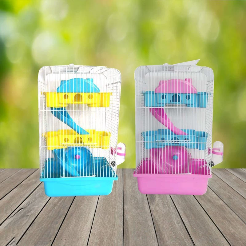 Фабрика Продажа Хомяк Клетка Вилла Принадлежности Три этажа Хомяк Клетка Роскошная Клетка Вилла