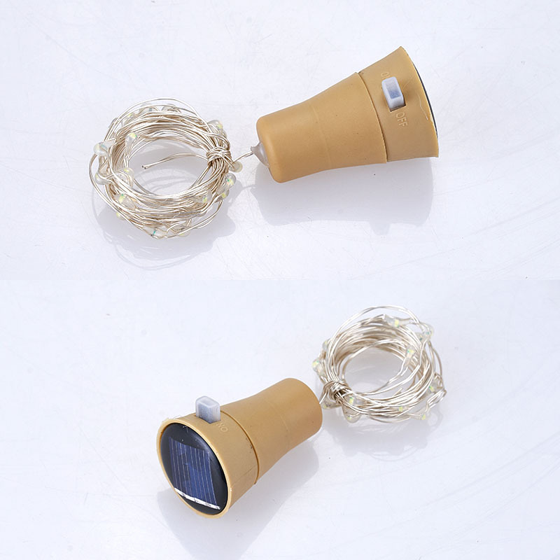 Solar bottle stopper lamp string copper wire lamp string colored lamp string Christmas lamp wine bottle atmosphere lamp 10 lamp 20 lamp wine bottle stopper Solar bottle stopper lamp string copper wire lamp string colored lamp string Christmas lamp wine bottle atmosphere lamp 10 lamp 20 lamp wine bottle stopper