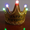 LED hat glowing birthday hat crown party supplies Children's year -old decorative hat