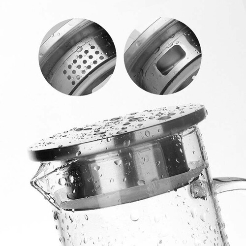 Wholesale heat-resistant glass cold kettle, household thickened cold kettle, large capacity, transparent filter kettle, simple