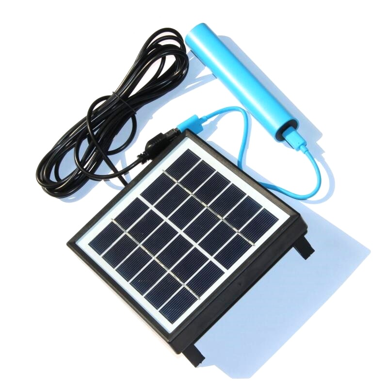 2W 6V多晶太阳能电池板层压玻璃板带边框3M线可充3.7V院庭灯