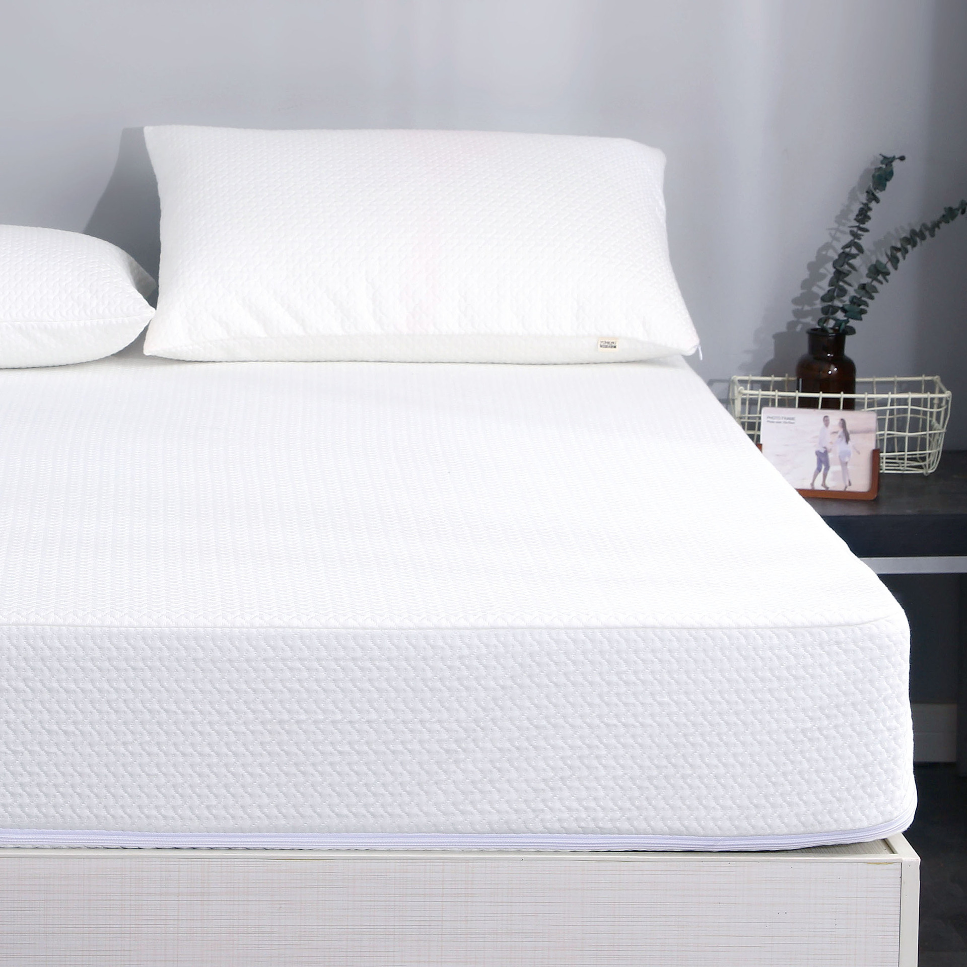 Amazon fibra de bambú colcha impermeable todo incluido Simmons cubierta protectora colcha para los ancianos y los niños